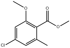 methyl 4-chloro-2-methoxy-6-methylbenzoate 化学構造式