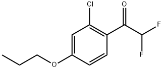 1-(2-chloro-4-propoxyphenyl)-2,2-difluoroethanone 结构式