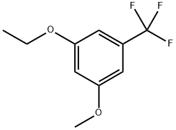 1-Ethoxy-3-methoxy-5-(trifluoromethyl)benzene 结构式