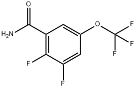 2,3-Difluoro-5-(trifluoromethoxy)benzamide 结构式