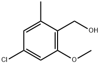 (4-chloro-2-methoxy-6-methylphenyl)methanol 化学構造式