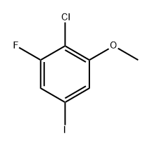 2-Chloro-1-fluoro-5-iodo-3-methoxybenzene 结构式