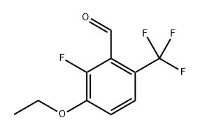 3-Ethoxy-2-fluoro-6-(trifluoromethyl)benzaldehyde Structure