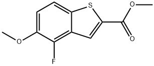 Methyl 4-fluoro-5-methoxybenzo[b]thiophene-2-carboxylate Struktur