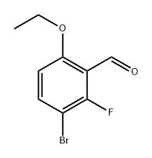 3-Bromo-6-ethoxy-2-fluorobenzaldehyde Structure