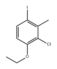 2-chloro-1-ethoxy-4-iodo-3-methylbenzene 结构式