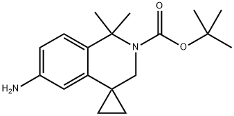 INDEX NAME NOT YET ASSIGNED|6'-氨基-1',1'-二甲基-1'H-螺[环丙烷-1,4'-异喹啉]-2'(3'H)-羧酸叔丁酯