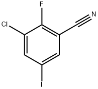 3-Chloro-2-fluoro-5-iodobenzonitrile,2387132-38-7,结构式