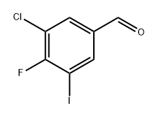 3-Chloro-4-fluoro-5-iodobenzaldehyde Structure