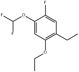 1-(Difluoromethoxy)-5-ethoxy-4-ethyl-2-fluorobenzene Structure