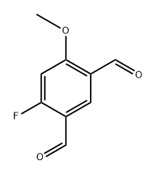 4-Fluoro-6-methoxyisophthalaldehyde,2387153-60-6,结构式