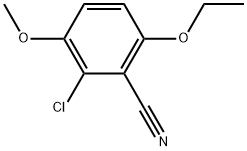 2-Chloro-6-ethoxy-3-methoxybenzonitrile Struktur