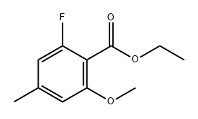 Ethyl 2-fluoro-6-methoxy-4-methylbenzoate Struktur