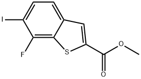 Methyl 7-fluoro-6-iodobenzo[b]thiophene-2-carboxylate Structure