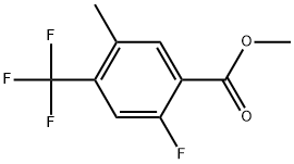 Methyl 2-fluoro-5-methyl-4-(trifluoromethyl)benzoate Structure