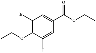 ethyl 3-bromo-4-ethoxy-5-fluorobenzoate Struktur