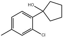 1-(2-chloro-4-methylphenyl)cyclopentanol Structure