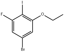 5-Bromo-1-ethoxy-3-fluoro-2-iodobenzene Struktur