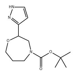 tert-butyl 2-(1H-pyrazol-3-yl)-1,4-oxazepane-4-carboxylate|