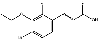 3-(4-Bromo-2-chloro-3-ethoxyphenyl)-2-propenoic acid 结构式