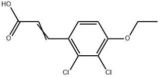 3-(2,3-Dichloro-4-ethoxyphenyl)-2-propenoic acid 结构式