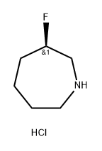 (R)-3-氟氮杂环庚烷盐酸盐 结构式