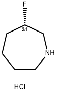 1H-Azepine, 3-fluorohexahydro-, hydrochloride (1:1), (3S)-,2387569-49-3,结构式