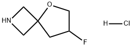 5-Oxa-2-azaspiro[3.4]octane, 7-fluoro-, hydrochloride (1:1) Struktur