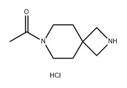 1-(2,7-Diazaspiro[3.5]nonan-7-yl)ethanone dihydrochloride 化学構造式