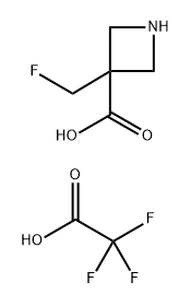 3-Azetidinecarboxylic acid, 3-(fluoromethyl)-, 2,2,2-trifluoroacetate (1:1) Structure