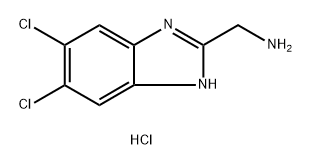 1H-Benzimidazole-2-methanamine, 5,6-dichloro-, hydrochloride (1:1) Structure