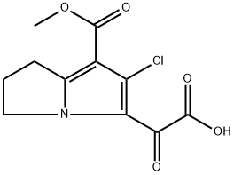 2-(6-氯-7-(甲氧羰基)-2,3-二氢-1H-吡咯嗪-5-基)-2-氧乙酸 结构式