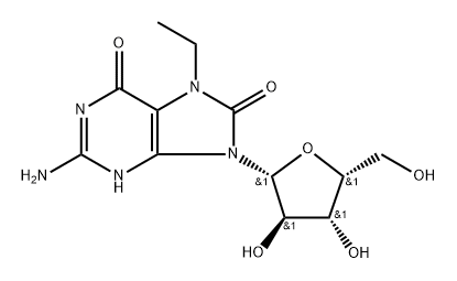 7-Ethyl-7,8-dihydro-8-oxo-9-(beta-D-xylofuranosyl)guanine,2389988-43-4,结构式