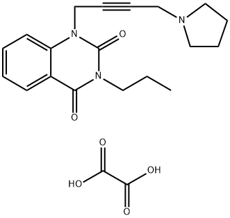 3-Propyl-1-(4-(pyrrolidin-1-yl)but-2-yn-1-yl)quinazoline-2,4(1H,3H)-dione oxalate Struktur