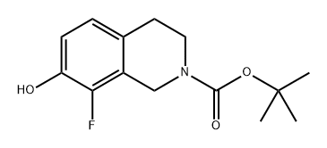 2(1H)-Isoquinolinecarboxylic acid, 8-fluoro-3,4-dihydro-7-hydroxy-, 1,1-dimethylethyl ester Struktur