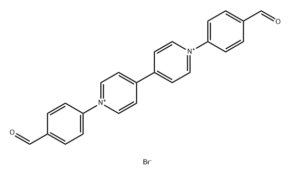4,4'-Bipyridinium, 1,1'-bis(4-formylphenyl)-, bromide (1:2) Structure