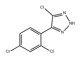 4-chloro-5-(2,4-dichlorophenyl)-2H-1,2,3-triazole 结构式