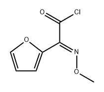 2-Furanacetyl chloride, α-(methoxyimino)-, (αE)- Structure