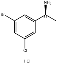 (S)-1-(3-bromo-5-chlorophenyl)ethan-1-amine hydrochloride Structure