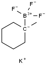 Borate(1-), trifluoro(1-methylcyclohexyl)-, potassium (1:1), (T-4)- Structure