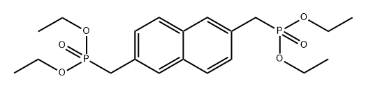 2,6-bis((diethoxyphosphoryl)methyl)naphthalene Struktur