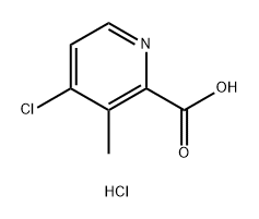 4-chloro-3-methylpyridine-2-carboxylic acid hydrochloride Structure