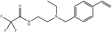 N-[2-[[(4-ethenylphenyl)methyl]ethylamino]ethyl]-2,2,2-trifluoro acetamide Structure