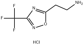 2-(3-(三氟甲基)-1,2,4-噁二唑-5-基)乙-1-胺盐酸盐 结构式
