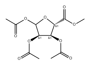 (3R,4S,5S)-5-(methoxycarbonyl)tetrahydrofuran-2,3,4-triyl triacetate Structure