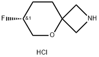 (R)-7-氟-5-氧杂-2-氮杂螺[3.5]壬烷盐酸盐, 2403799-80-2, 结构式