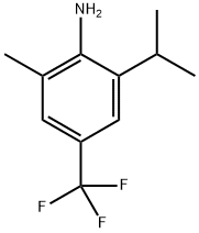 2-异丙基-6-甲基-4-(三氟甲基)苯胺,2407072-61-9,结构式