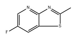 6-Fluoro-2-methylthiazolo[4,5-b]pyridine 化学構造式