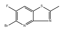 5-Bromo-6-fluoro-2-methylthiazolo[4,5-b]pyridine Structure