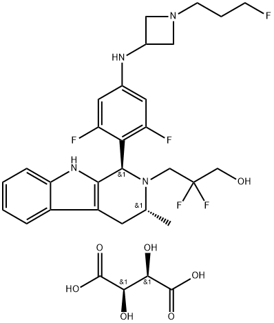 Estrogen receptor antagonist 1 化学構造式